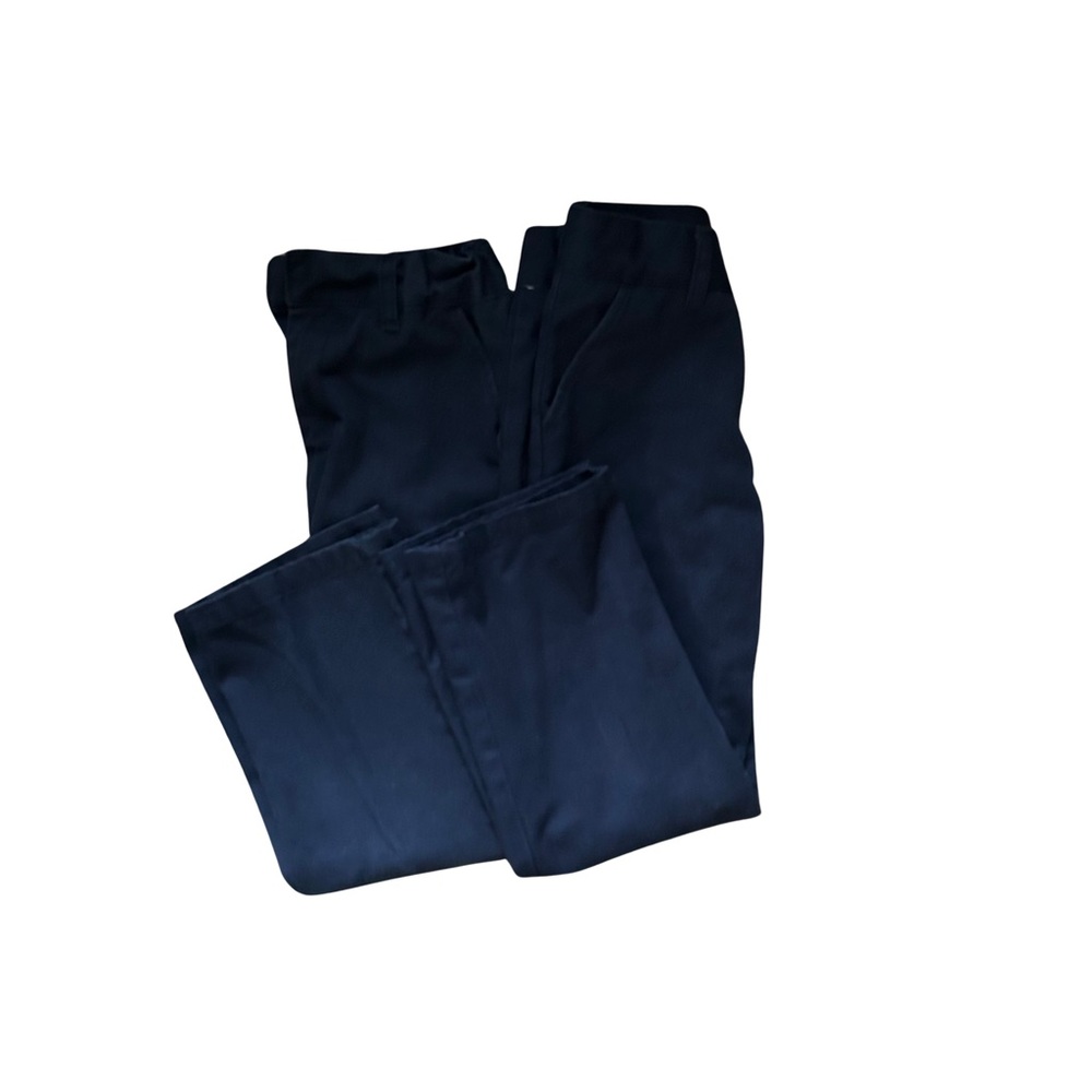 Pre-Loved French Toast Relaxed Fit Twill Pant Boys Size 7 Navy Lot of 2